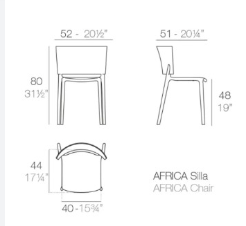 medidas silla africa.
